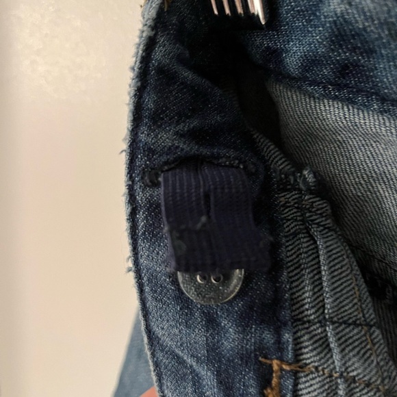 Kids Next UK Girls Jean Shorts with side beading and distress. - Picture 4 of 8